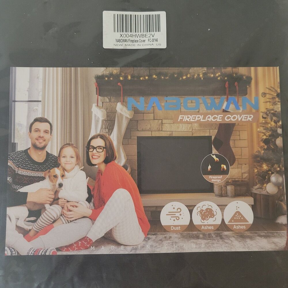NABOWAN Fireplace Cover Insulation Draft Blocker FC-35×46 New Sealed - Picture 2 of 4